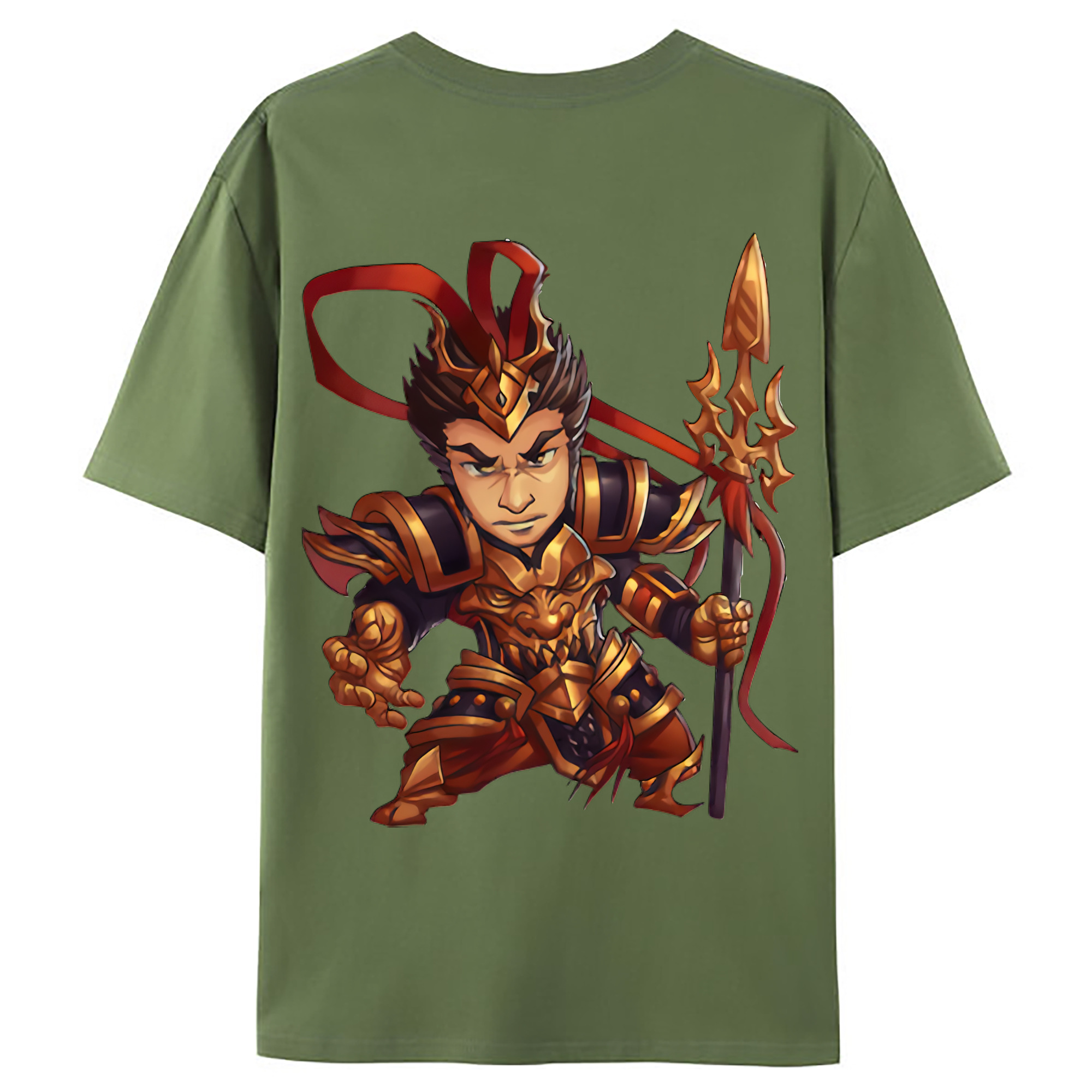（画像用） リーグ・オブ・レジェンド League of Legends LOL 綿100％ メンズ半袖Tシャツ（バックプリント） 通気性